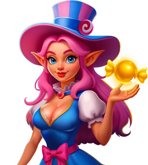 Gambiva elf hostess ready to help players